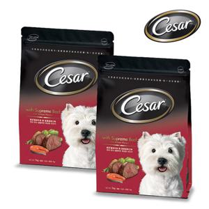 시저 연어가 곁들여진 쇠고기 1KG 2개