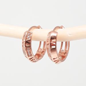 오팔하우스 14k 로마숫자 원터치 귀걸이 OPNIE3875-1