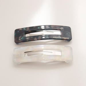 제이로렌 1H0566 스퀘어 오로라 헤어 똑딱이핀