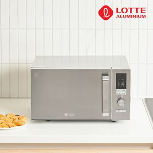 롯데 대용량 무회전 플랫 전자레인지 LE-1923FL 23L [세라믹플레이트/편의점 도시락/간편청소]