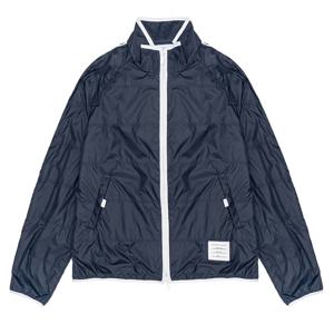 남성용 톰브라운 퀼트 립스톱 저지 라이닝 트랙 재킷 MJT319 06859 415 네이비