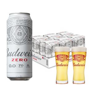 버드와이저 제로 500ml X 24캔+버드 2025 전용잔 2개