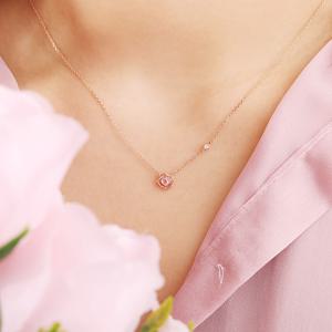 [GB] 로즈컷 탄생석 장미 14K GOLD 목걸이 LNT18072T