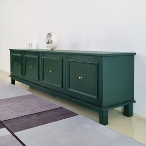 웨인스코팅 2000 서랍형 원목 tv거실장 그린