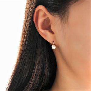 [GB] 진주 리본 숏 10K Gold 귀걸이 LPTJ4076T