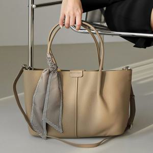 [브리치]  / 천연소가죽 스카프 여성 빅 숄더 쇼퍼백 (4color)