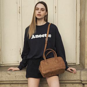 [최초가159,000원]TWO-WAY SUEDE TOTE BAG_BROWN