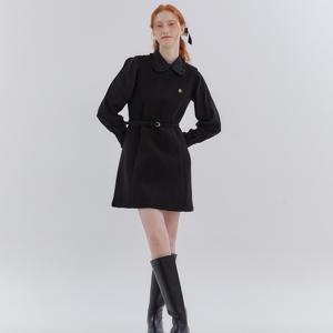 ANC BELT SLEEVELESS ONE-PIECE_BLACK