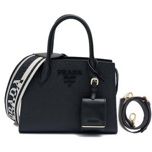 [사피아노 스트랩 추가] 사피아노 모노크롬 미니 숄더백 1BA269 2ERX F0002 3OO  블랙