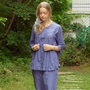 진퍼플ST 7부 순면 여성 빅사이즈 잠옷 세트