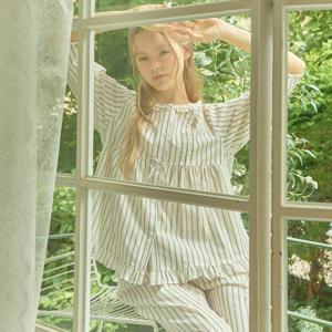 리프ST 7부 순면 여성 빅사이즈 잠옷 세트