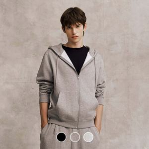 024934  브러시드 테리 후드 집업