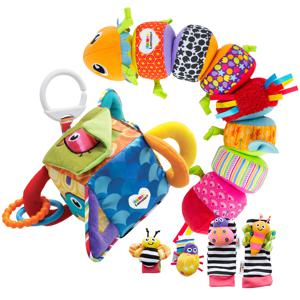 라마즈 알록달록 3종세트_믹스앤매치애벌레 + 촉각주사위 + 손발목딸랑이