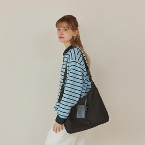 나일론 호보백&카드지갑세트_블랙