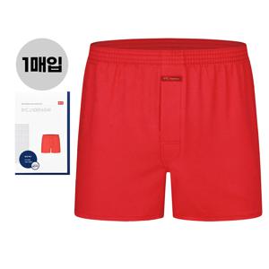 남성 사각팬티 빨간팬티 트렁크팬티 순면 60수 인밴드 행운 남사각