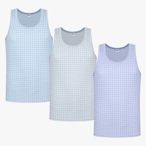 남자런닝구 니트 순면 런닝셔츠 메리야스 민소매 3매 세트