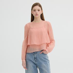 [정가159,000]레이어드 뷔스티에 세트 시스루 블라우스 OW5MB2030