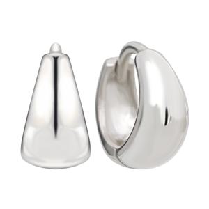 워터 드롭 92.5 실버 볼륨 물방울 원터치 링 은 귀걸이