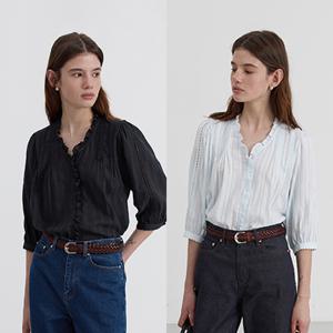 던스트 JANE FRILL BLOUSE_UDBL5B222