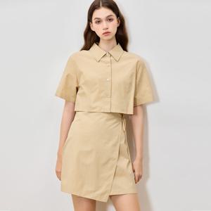 (LIST)] 소피아 나일론코튼 랩 미니 원피스 (택가격: 228000원)