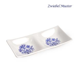 [롯데백화점][쯔비벨무스터(주방)]YD 쯔비벨무스터 사각 2절 나눔접시 대형 1p