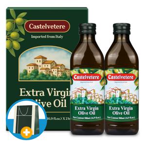 이탈리아 엑스트라버진 올리브 오일 냉압착 올리브유 2병 선물세트(쇼핑백)