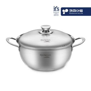 키친아트 베니 스텐 냄비 곰솥 26cm/IH 인덕션 겸용 양수 편수 전골 곰솥