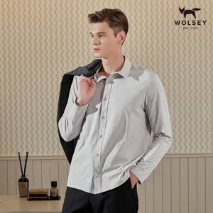 남성 가을소로나카라셔츠_그레이 APWSSH25F02MGY