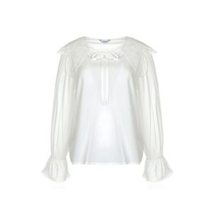 [하프클럽] () 레이스 프릴 카라 블라우스(LC31C9BL541X)