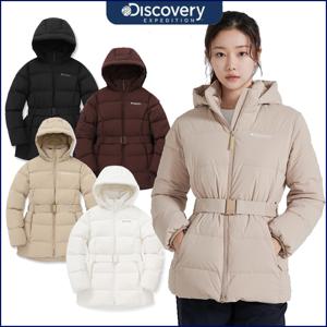 디스커버리 가격인하 여성 베니아 구스 미드 벨트패딩 DWDJ96046