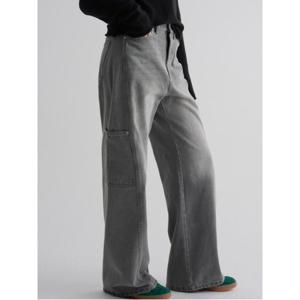 사이드 포켓 와이드 데님  그레이 (355921LPD3)