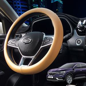 더뉴QM6 가죽 논슬립 핸들커버 원톤 호환 전차종호환핸들커버 자동차핸들커버