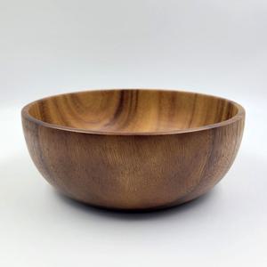 고급 아카시아 상사목 샐러드 볼 20cm 그릇 우드 볼 보올 시리얼