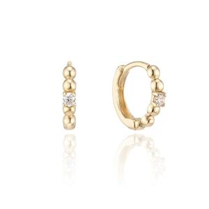 [GB] 볼 포인트 원터치 링 14K GOLD 귀걸이 LOTP1001T