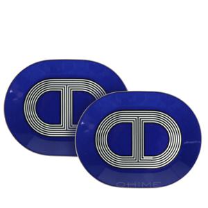 테이블웨어 OVAL 플레이트 접시 랠리24 미니 블루 2PCS