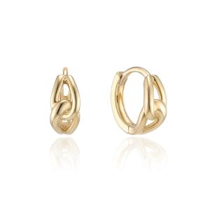 [GB] 볼륨 링크 14K GOLD 원터치 링 귀걸이 LOTP3014T