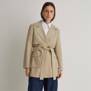 [최초가329000] Short Trench Coat SAND