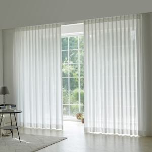 [맞춤제작]  전동 쉬폰 커튼 설치 풀패키지