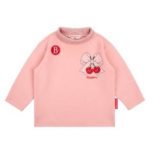 [롯데백화점]리본체리 베이비 하프 넥 티셔츠_BP44TR228-N