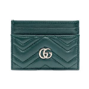 [당일출고]여성용  GG 마몽 카드 케이스 443127 AAFAX 3020 그린