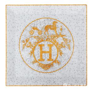 (당일출고) 테이블웨어 스퀘어 PLATE 모자이크 패턴 24 라지 ORANGE