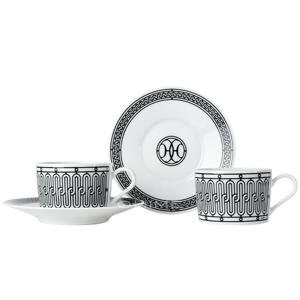 (당일출고) 테이블웨어 찻잔세트 H데코 화이트/블랙