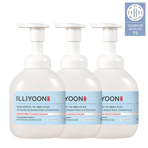 세라마이드 아토 버블 워시 앤 샴푸 400ml 3입