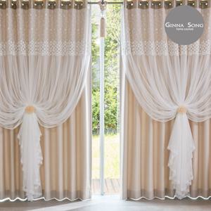 소피아 웨딩스타일 이중암막커튼 풀세트