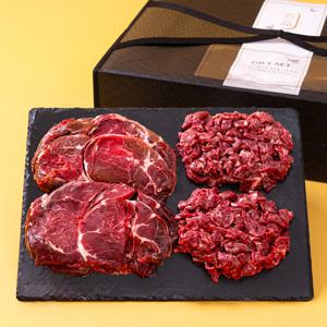 [서 진님 생산] 한우 1등급 선물세트 1호(국거리500/불고기500) 1kg