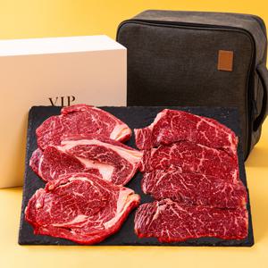 [서 진님 생산] 투쁠한우 1++등급 선물세트 7호(등심600/채끝400) 1kg