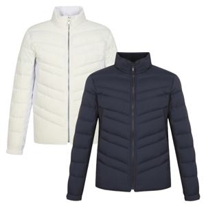 양말제공 남성 사선 퀼팅 구스 다운 점퍼 111D4JP301