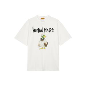 휴먼메이드 남여공용 버킷햇 DUCK 그래픽 티셔츠 화이트 HM29TE014-WH