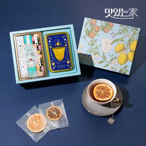 쌍계명차 과일 허그 티캔+양갱 2입세트+쇼핑백