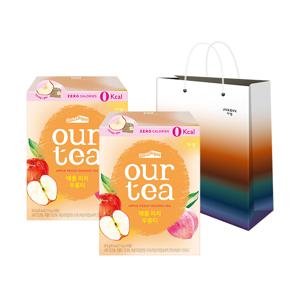 아워티 애플 피치 우롱티 8p 2박스 + 쇼핑백